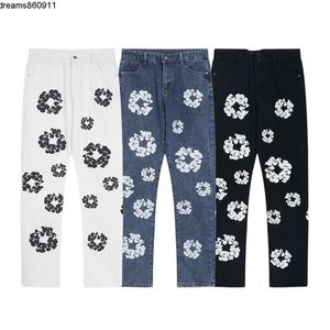 Denim jeans voor heren Designer skinny stickers Lichte wassing Gescheurd Motorkleding Beste versie Groothandelsprijs Stukken Korting {category}