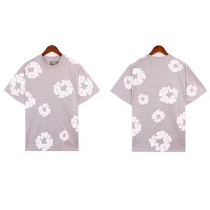 camiseta de mezclilla camisetas de diseñador de mezclilla teers cortos teaes de mezclilla para hombres negros la camisa de la corona de algodón camisa unisex de diseño de capucha moda hip hop manga corta