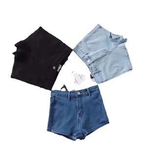 Denim shorts 2019 Nieuwe stijl High Tailed One Button Basic Jeans for Women's Summer Jeans