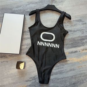 Klassieke letter bodysuit badmode dames strandkleding eendelige badpakken designer badpakken meisje dame sexy bikini zwempak