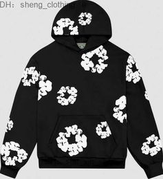 denim tranen hoodie Sweatshirts Zwart Denim Tears de Katoenen Krans Sweatshirt Unisex Oversized Design Hoody Mode Hip Hop Capuchon 2PTP