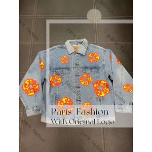 Denim Teers Sweat à capuche Designer Denim Teers Veste Femme High Street Fleur Denim Couronne Denim Teers Jeans Homme Veste Denim Denim Teaes Mans Denium Tear 310 816