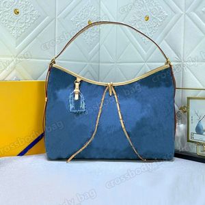 Bolso de mano de mezclilla Carryall Mm Bolso de hombro Bolso mediano Lona de alta calidad Cuero Diseñador de moda Bolso de compras Bolso de viaje Cartera de embrague