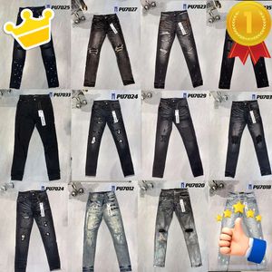 Pantalon denim pour hommes jeans pourpre jeans en jean pourpre designer jean hommes pantalon haut de gamme de conception droite rétro streetwear joggers de survêtement décontracté pantalon 28-40