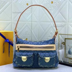 Denim vintage Designer épaule femme sac fourre-tout sac à main