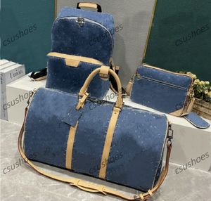 Denimblue Duffel Bags Classic 50-29-22 cm canvas reisbagage hoogwaardige bakken schoudertassen heren dames handtassen plunjezakken M41416 M43186 M69443