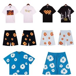 Denims Tears T-shirt Shorts Designer Hommes T-shirt Kapok Polo d'été Mode Coton Tshirt À Manches Courtes Chemises De Haute Qualité Respirant Vêtements Courts T-shirts za