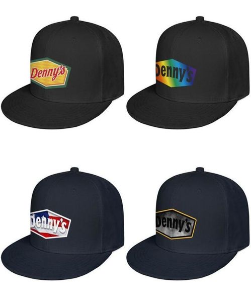 Dennys Pancake Houses Logotipo de humo central para hombres y mujeres Retrocede los estilos de béisbol de béisbol que corren hip hopflat brimhats America Flag Gay5269536