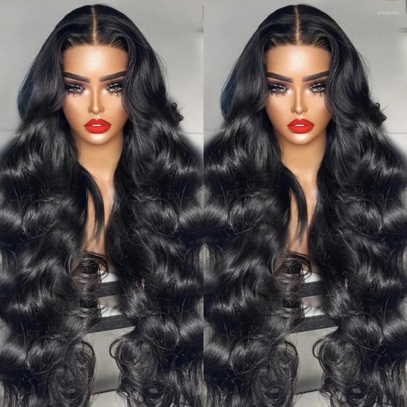 Density Transparent Body Wave Lace Front Wig 36 Inch 4X4 Closure Wigs For Women Loose Wavy 13x4/13x6 Frontal