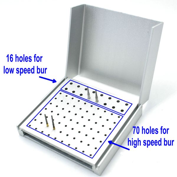 Dental 86 orificios de la caja de endo de endo Autoclave ALTA TEMPERATURA Esterilizable para cervezas dentales altas/de baja velocidad