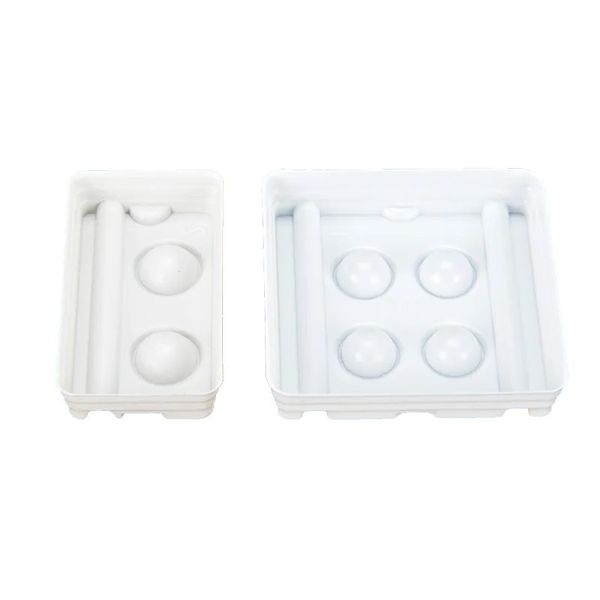 Laboratorio dental, placa hidratante de riego de porcelana 2/4 paleta de cerámica con tapa