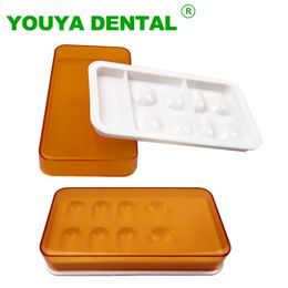 Tandheelkundige schaduwdoos Synthctische acrylhars tanden schaduwlicht opbergkast kleur toning tandarts materiaal gereedschap tandheelkunde product