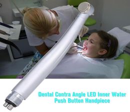 Dentaire lent à basse vitesse Contra angle LED Inner Bouton poussoir à main