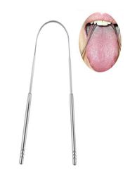 Scaper de la langue dentaire Nettoyer en acier inoxydable Retirer Halitosis Tongues en revêtement à souffle Stracage Brush Tools4298371