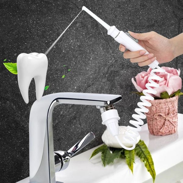 Robinet de filtre dentaire Irrigateur oral Irrigateur dentaire Irrigateur de dents dentaire Jet dentaires de dents Nettoyage Machine à laver bouche 240403