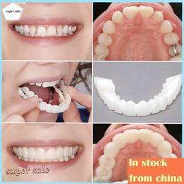 Gebit valse tanden tijdelijke bovenste onderste tanden simulatie bedekken neptanden cosmetische tanden fineer siliconen valse tanden 240412