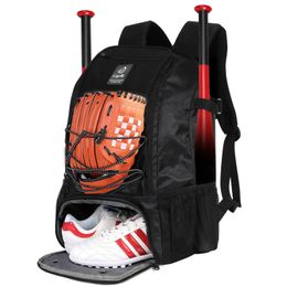 Denuoniss 29L Mochila con bolsa de softbol para jóvenes, niños y adultos, con gancho para cerca, soporte para 2 bates, guante de bateo, equipo 231225