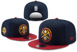 Denvers''Nuggets''ball Caps 2023-24 Unisexe Mode Coton Baseball Snapback Hommes Femmes Chapeau de Soleil Broderie Printemps Été Casquette En Gros a0