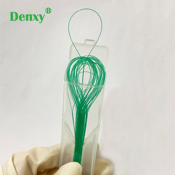 Denxy 8 Box Floss Dental Floss Filers for Braces Bridge Implant Crown Dental Flosser oral Hygiène Dentr Treark Nettoyer Orthodontic Bracket