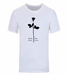 Depeche Mode T-shirt Profitez du silence T-shirts Hommes à manches courtes Coton Tops Men Tee Tee Tshirts Summer Diy0334d2390683