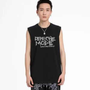 DepecheMode les gens sont un groupe de musique électronique anglais Men Oneck Sports Vest sans manches Shirt Under-Shirt Gyms 240415