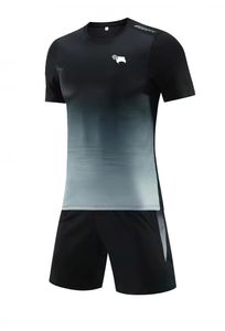 Comté de Derby F.C. Survêtements pour hommes loisirs d'été costume à manches courtes costume d'entraînement de sport loisirs de plein air jogging T-shirt sport de loisirs chemise à manches courtes