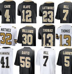 Derek Carr Chris Olave Taysom Hill Kendre Miller Rashid Shaheed Carl Granderson Tony Jones Jr. Juwan Johnson Jimmy Graham Foster Moreau A.T.Perry voetbalshirt