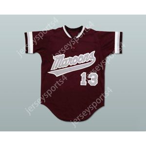 DEREK JETER KALAMAZOO CENTRAL HIGH SCHOOL MAROON GIANTS JERSEY DE BASEBALL Cousu