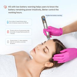 Derma mesotherapie elektrische draadloze oplaadbare microneedlingpen met automatische verf serums hydra pen H3 huidverzorging anti-acne rimpelverwijderingsbehandelingsapparaat