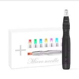 Derma Pen 7 Colores LED BB Máquina Face Glow DR Pen Needles Micro Belleza Herramientas Derma Dr Pen