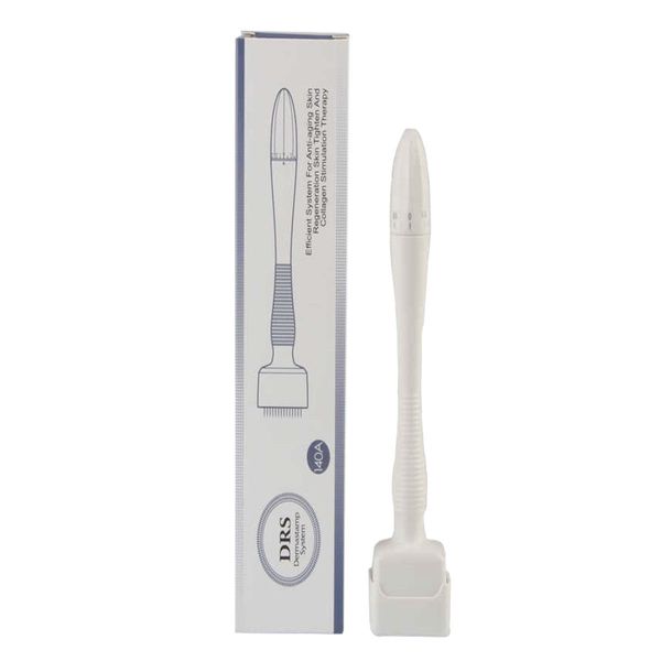 Derma Roller 140 en acier inoxydable, longueur d'aiguille réglable, tampon micro-aiguille pour soins de la peau, outils de beauté DRS140 DHL