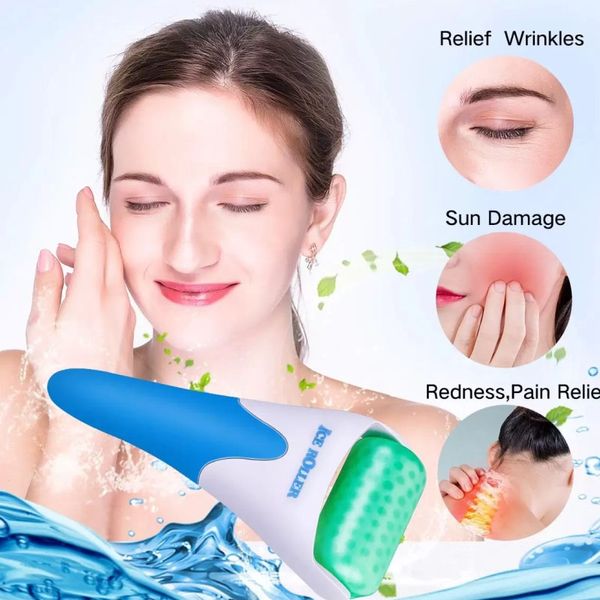 Rodillo Derma de refrigeración, terapia Facial, masaje corporal, masajeador de piel, estiramiento Facial, rodillo de hielo coreano, herramienta de belleza