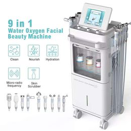 Dermabrasion Hydro RF Aqua, épurateur de peau, nettoyeur ultrasonique du visage, Machine de Massage Anti-vieillissement à microcourant Ems