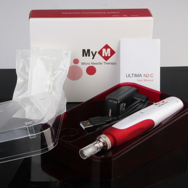 Dermapen Derma Pen MYM Derma Stamp Aiguilles Conseils Meso Pen Électrique Derma Stamp MYM Derma Pen Micro Aiguille Rouleau Nutrition Entrée