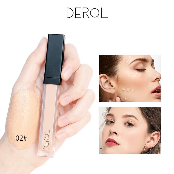 DEROL Concealers Eye Shadow Primer Correcteur de fond de teint nude naturel pour masquer les cernes et les taches d'acné