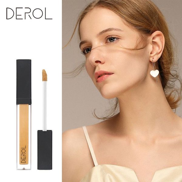 Derol Líquido Corrector Cobertura Total Concealing Larga Duración cara cubierta cicatrices del acné Smooth hidratantes Maquillaje 6 colores