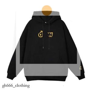 Derw Hoodie Dames Hoodies Sweatshirts Derw Brand Heren Hoodies Sweatshirts Geel Man Retro Smiley Gezicht Letters Print Sweatshirt T-shirt Lente Trend 668