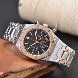 des AP Beroemde heren alle wijzerplaten werken klassieke designer horloges luxe mode kristal diamant herenhorloges grote wijzerplaat man quartz klok stopwatch
