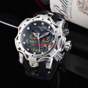 Des Brand Undefeated Reserve Venom DC Comics Joker rubberen band 52 mm heren quartz horloge Reloj Hombres