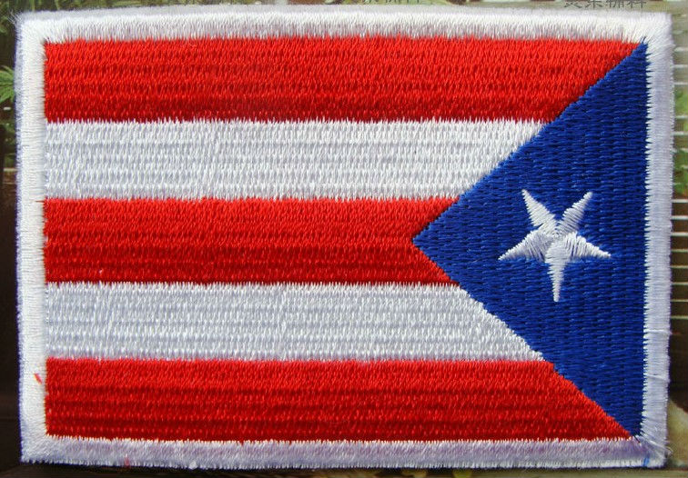 2020 Puerto Rico Flag Embroidered Sew On Patch Emblem