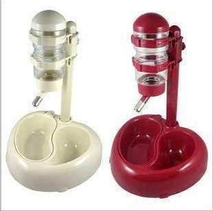 2020 Double Bowl Rod Pet Food Bowl Water Dispenser Can Lift Dual