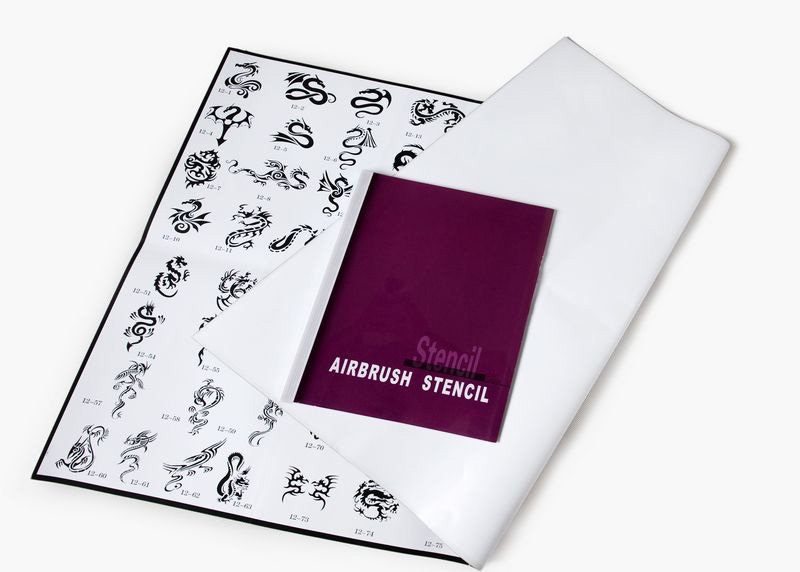 Temporary Airbrush Tattoo Stencils Book Template Booklet 5 30 Designs