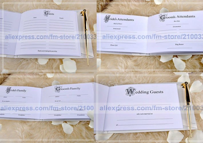 Wedding Party Stuff Supplies Classic Black And Red Royal Guestbook Pen