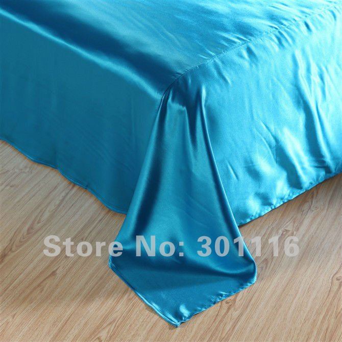 Summer Cold Ice Blue Bedding Imitated Silk Duvet Cover/Bedspread/Bed