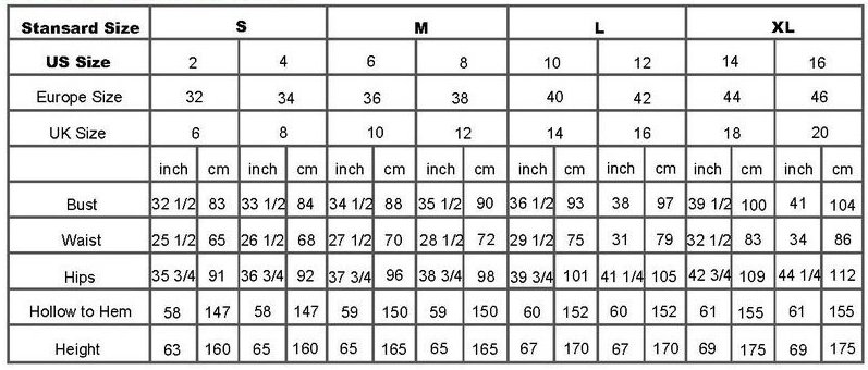 Italian Dress Size Chart