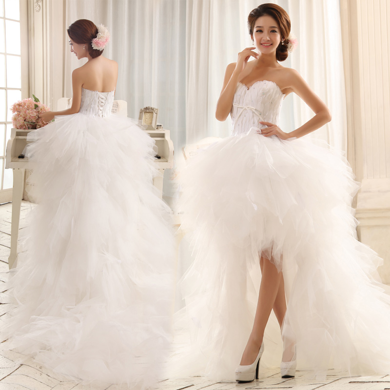 Discount2013 New Arrival Sleeveless Feather Hi Lo Front Short And Long