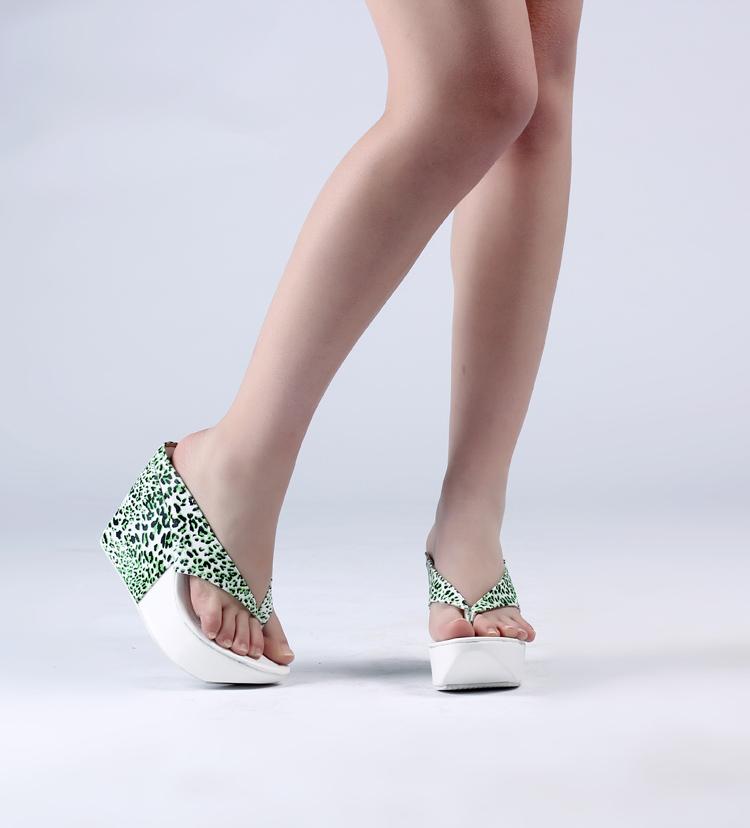 White Flip Flop Beach Flip Flops Ultra High Heels Platform Wedges Plus Size Womens Shoes 40 43 