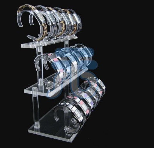 Acrylic Organizer Countertop Showcases Shelf Holder Jewerly Wrist Watch