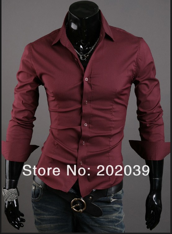 camisa concho de vino hombre