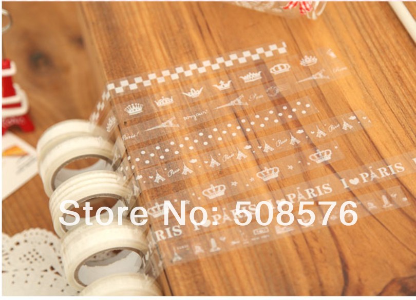 New Sweet Lace Adhesive Tape 10M / White DIY Stick Label / Stationery